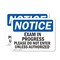 Signmission Exam In Progress Please Do Not Enter Unless OSHA Notice Sign, Vinyl Decal, 10in W x 7in L, 2PK OS-2PACK-NS-D-710-L-12204 - alternate 1